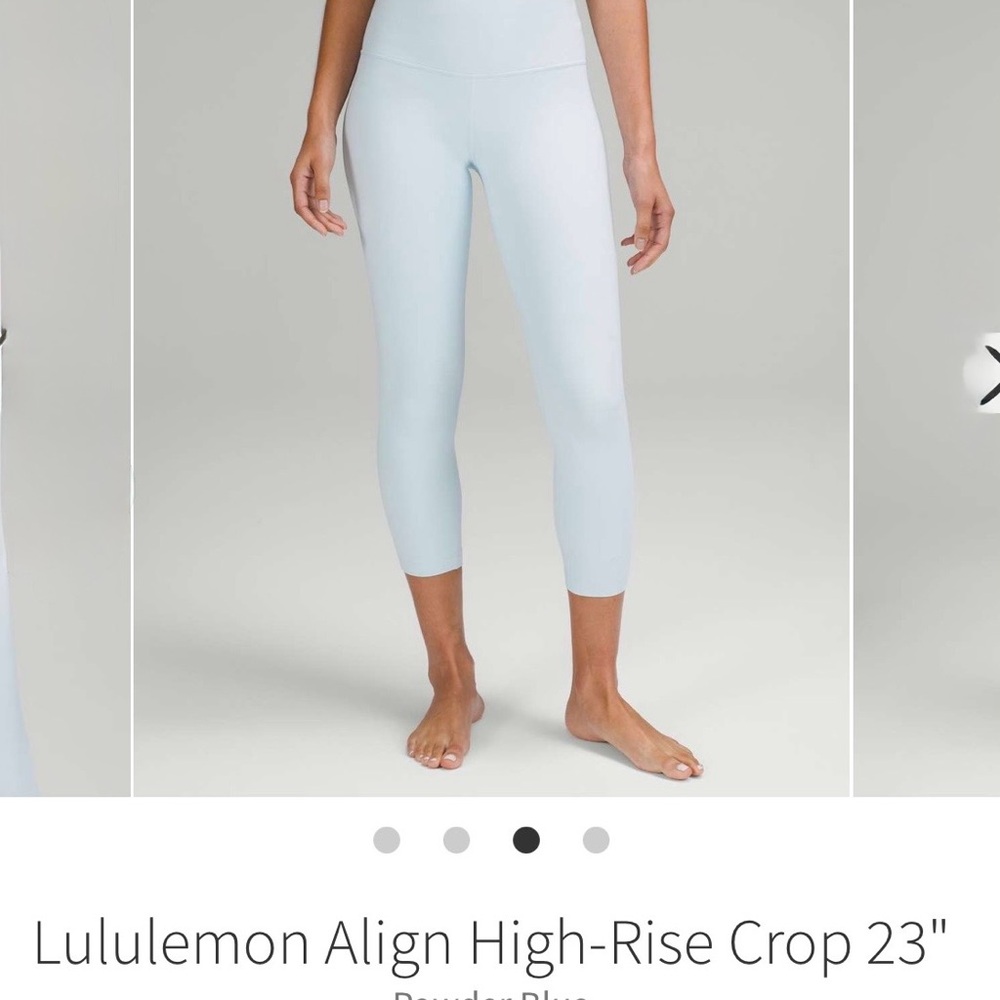 Lululemon Athletica powder Blue Leggings  23” - size 0